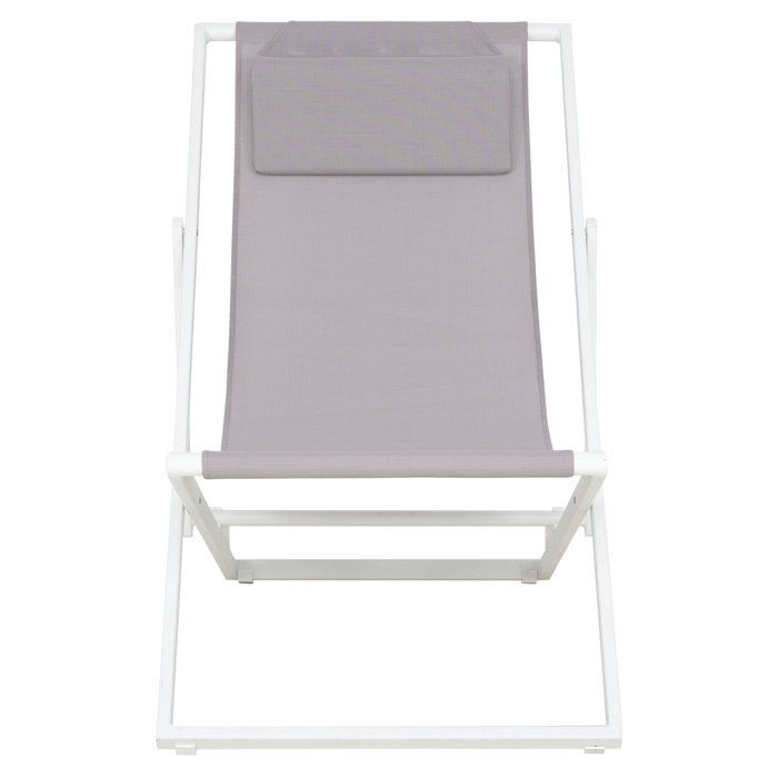 Garten Living Verstellbarer Liegestuhl Mabon mit Kissen | Wayfair.de